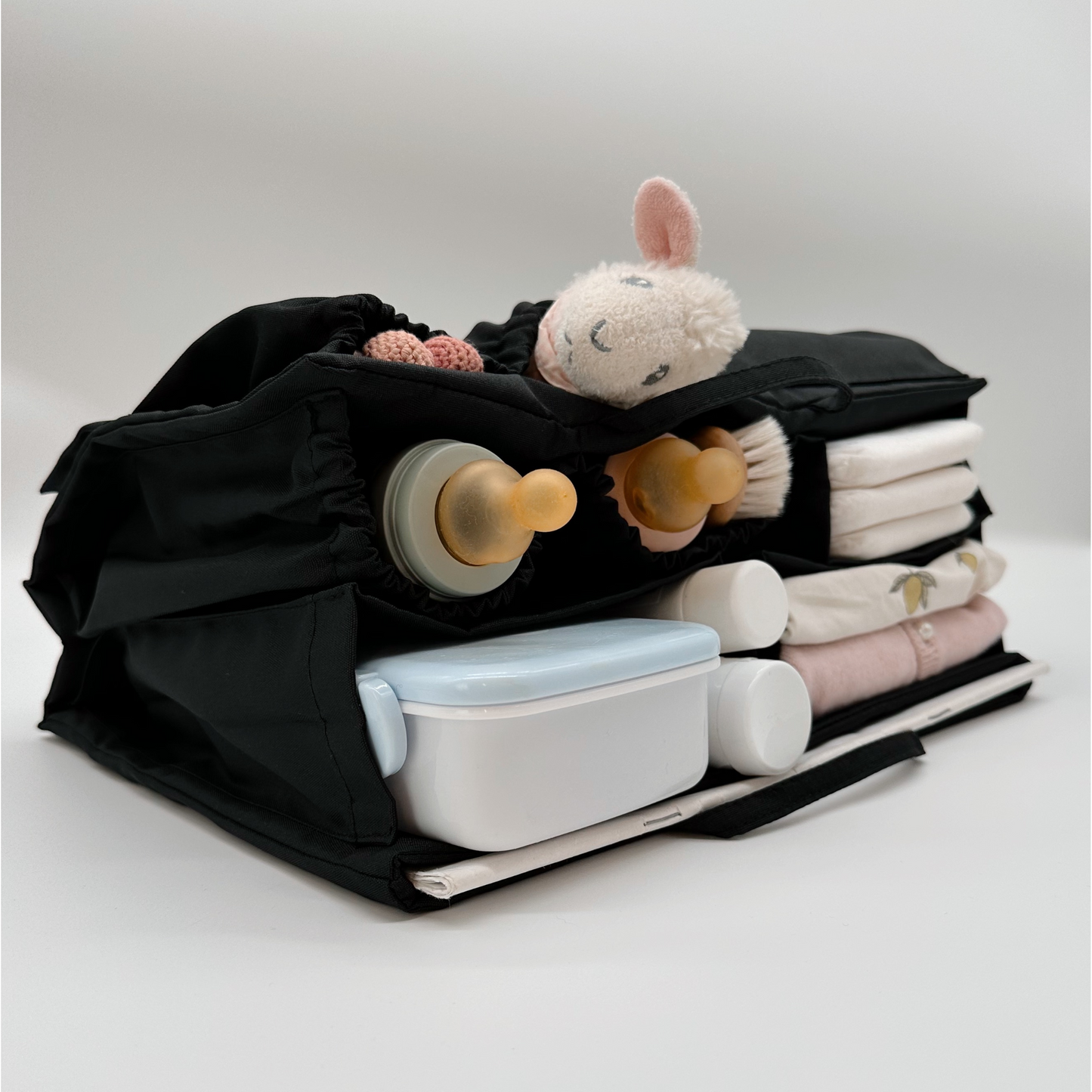 Classic Wickeltasche M Black & Solo Hook Black Bundle