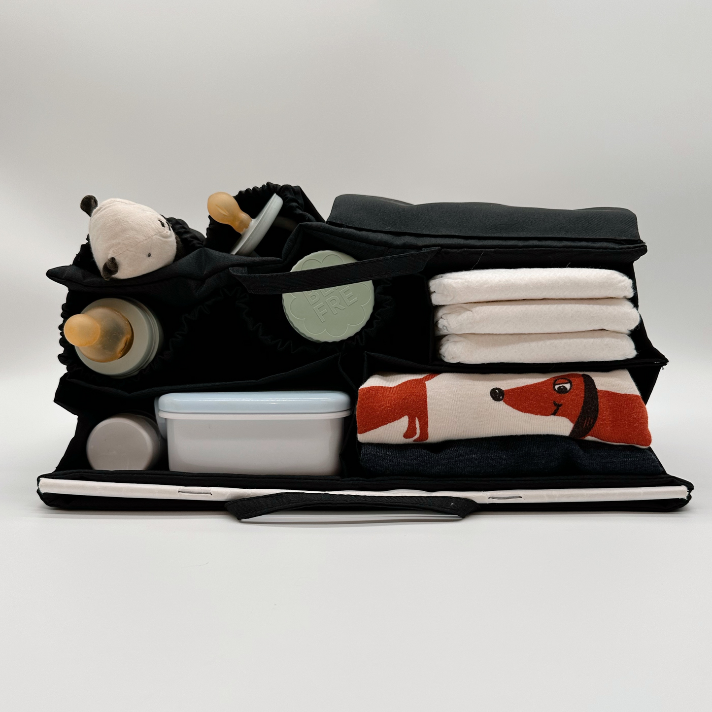 Classic Wickeltasche M Black & Solo Hook Black Bundle