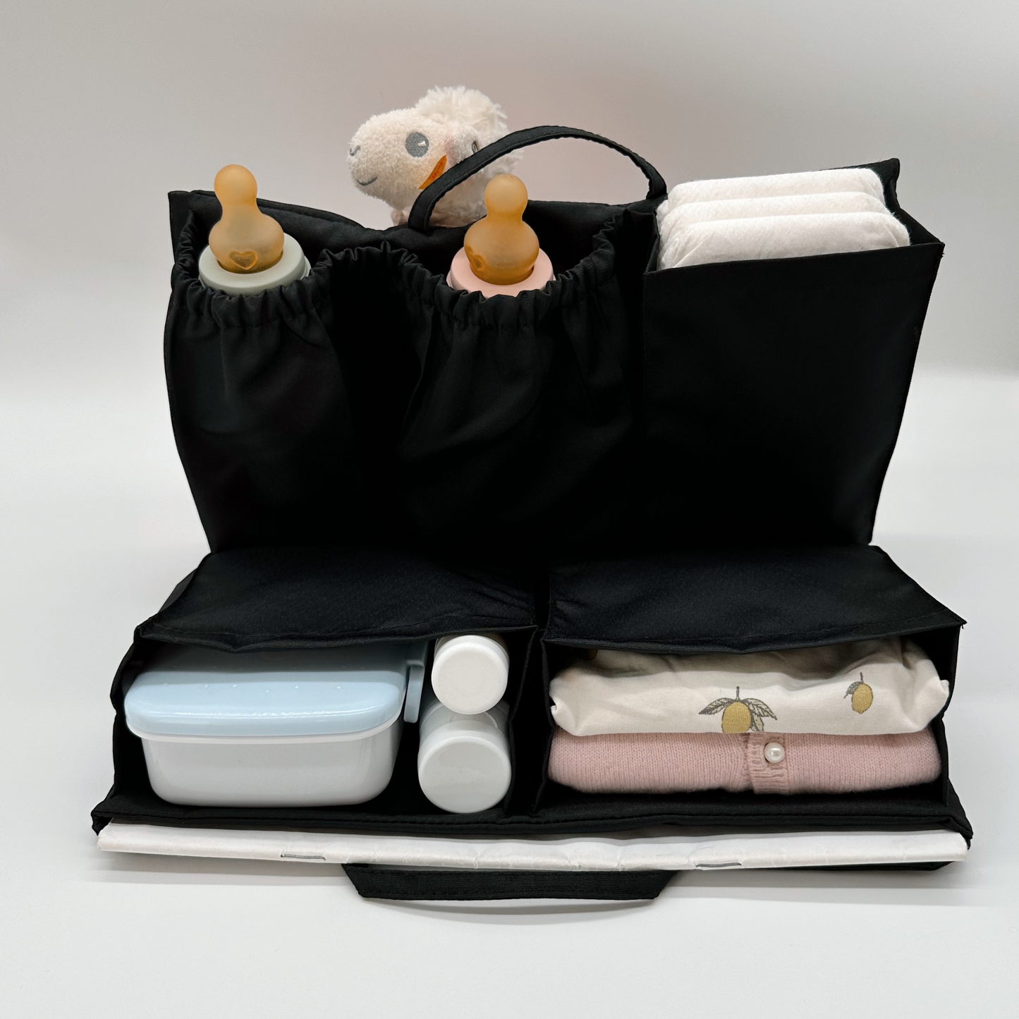 Classic Wickeltasche M Black & Solo Hook Black Bundle