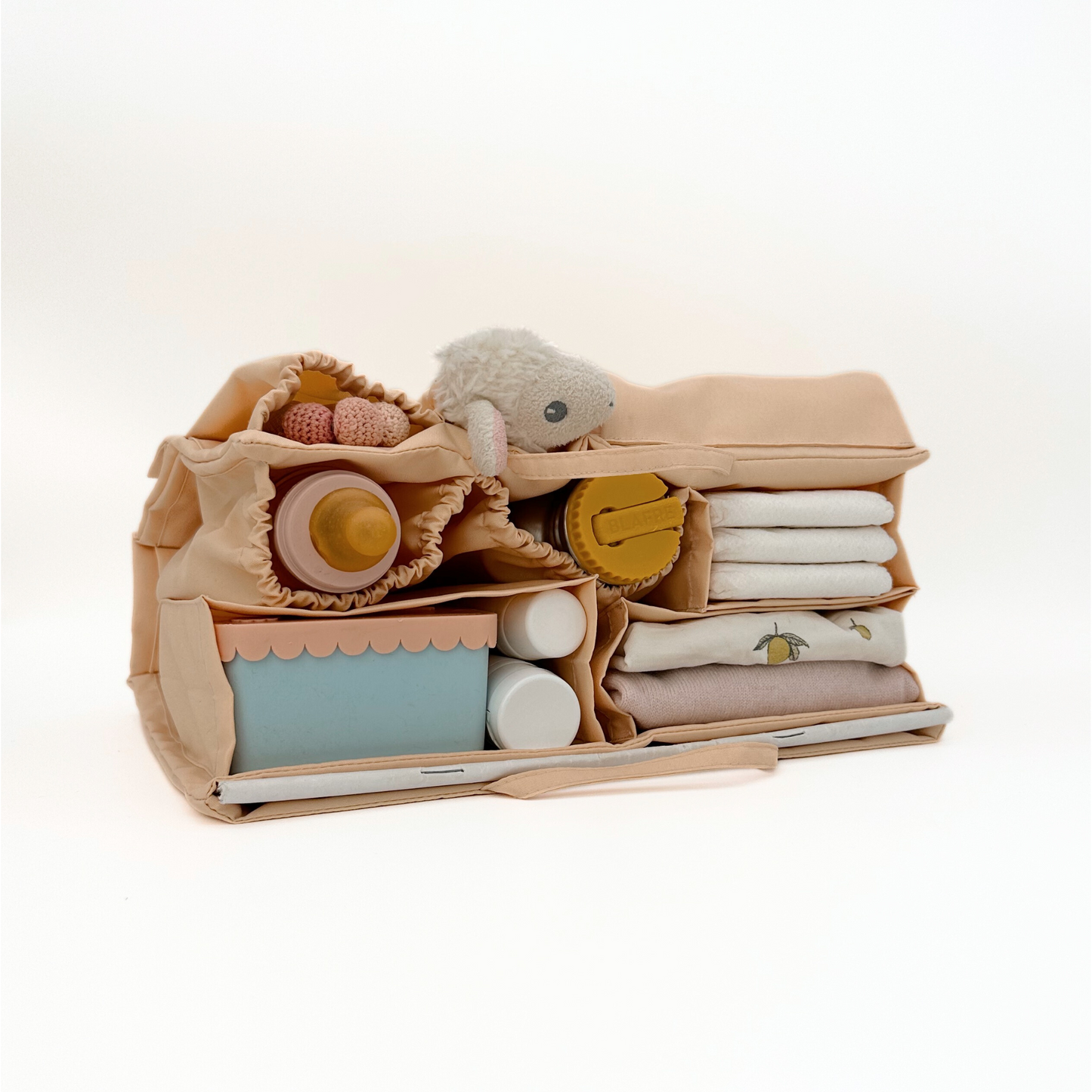 Classic Wickeltasche M Beige & Dopi Hook Brown Bundle