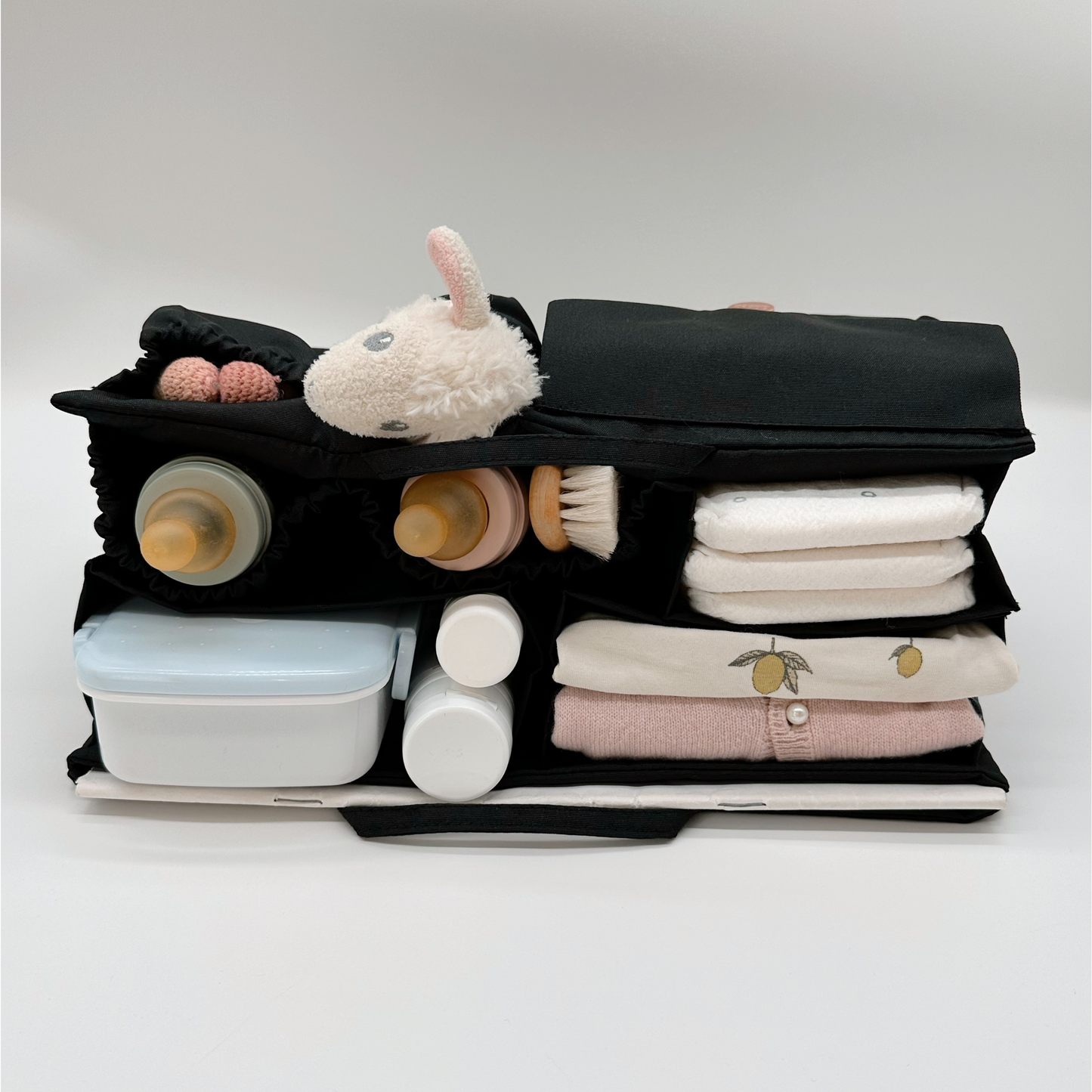 Classic Wickeltasche M Black & Solo Hook Black Bundle