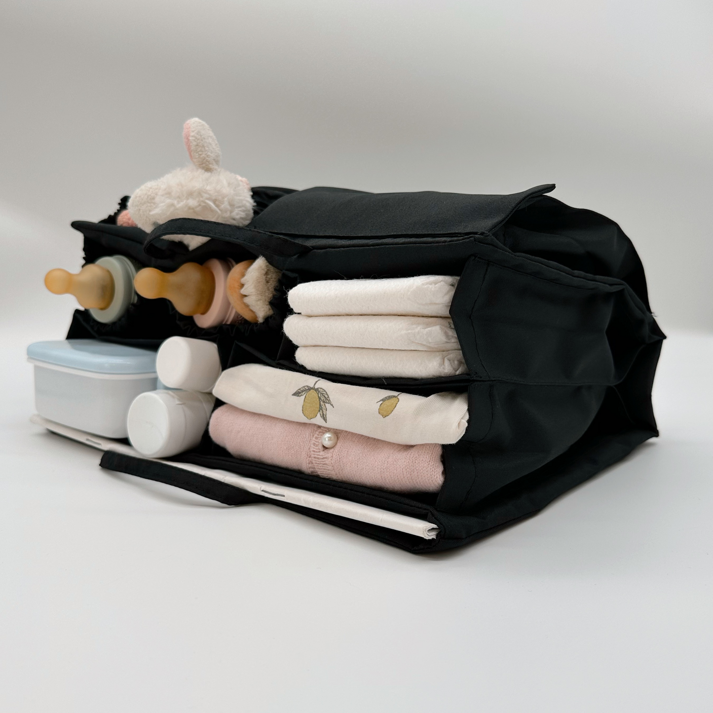 Classic Wickeltasche M Black & Solo Hook Black Bundle