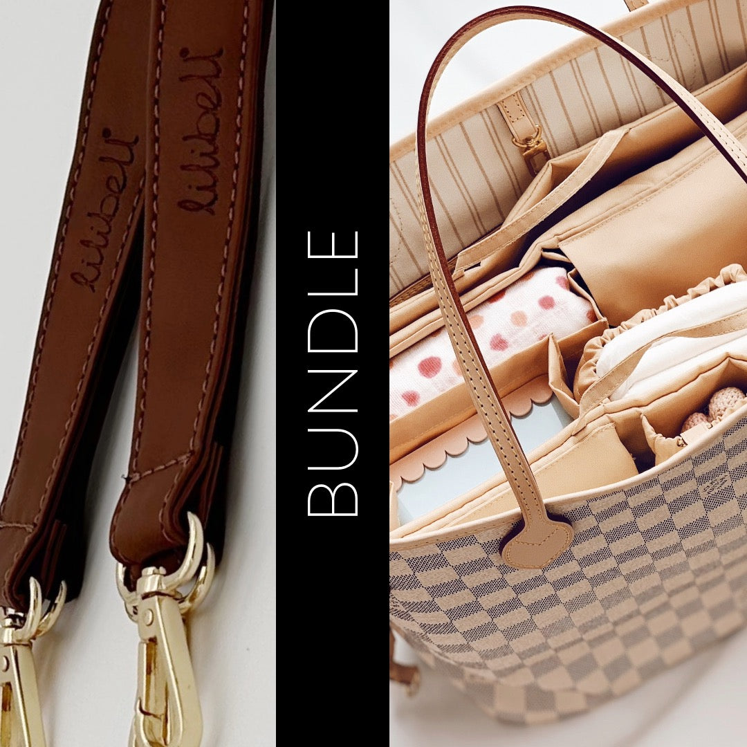 Classic Wickeltasche M Beige & Dopi Hook Brown Bundle