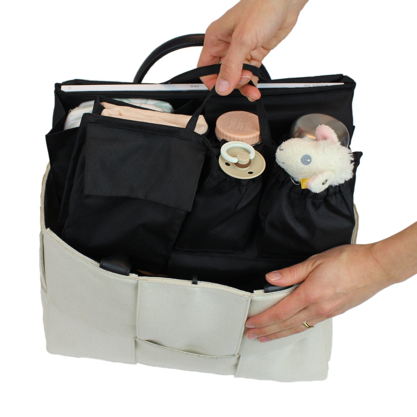 Classic Wickeltasche M Black & Solo Hook Black Bundle