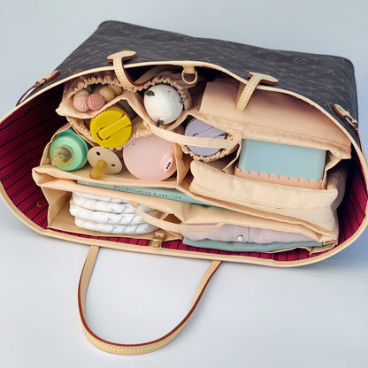 Granda Diaper Bag L Beige &amp; Dopi Hook Brown Bundle