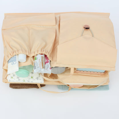 Granda Diaper Bag L Beige &amp; Dopi Hook Brown Bundle